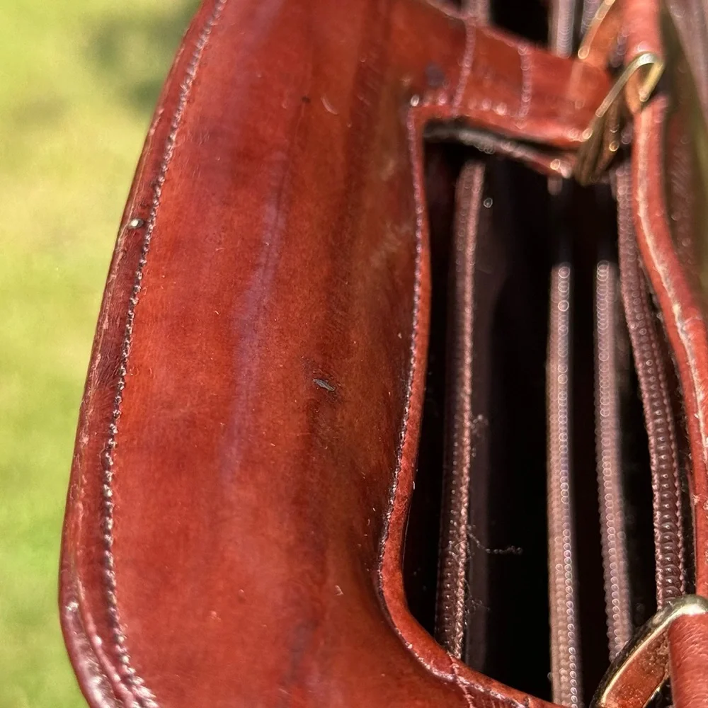 Sophisticated Brown Leather Briefcase